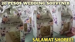 20 PESOS WEDDING SOUVENIR FOR PRINCIPAL SPONSOR AND GUESTS ~ Salamat Shopee