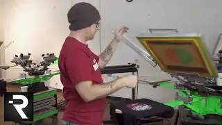 Screen Printing a 6 Color Separation Studio Design
