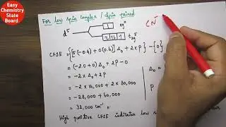 Applications of CFT/ Calculations of CFSE for Low and High spin complexes/coordination/12/Expl Tamil