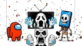 Mini Crewmate Kills Creepy BAD HABIT HORROR FUNK a Brainrot Animals| Among Us