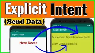 How to send Data from One Activity to Another Activity - Explicit Intent Example