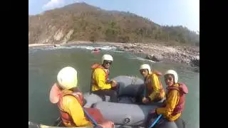 Dangerous rafting on tamor of nepal 2016