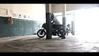 Power drift & leg drag(slow motion) circle wheelie on pulsar 200ns @sadafstunts #brasscityimmortalz