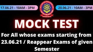 PTU OBE MOCK TEST -2  || For all whose exams starting from 23.06.21 || Information by Parth