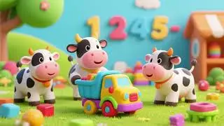 Count the Toy Cows with Baby Truck &ndash; Learn Numbers | Kids Counting Song