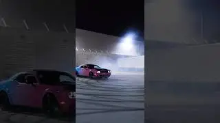 Nighttime Drift DODGE CHALLENGER |#via ralvideo #challenger #shortvideo #drift #dodge #night #fyp