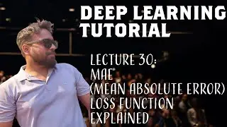 #30 MAE (Mean Absolute Error ) Loss Function Maths Explained