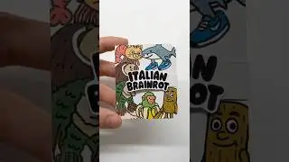 DIY Italian brainrot Mini Sticker Book | Fun Paper Craft Ideas! #papercraft #shorts #memes