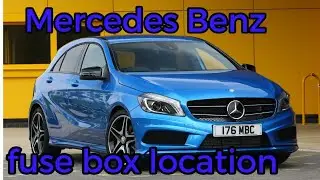 Расположение блока предохранителей класса A на автомобилях Mercedes-Benz 2012-2019 гг.