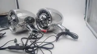 Waterproof ATV/UTV/RZR Motorcycle Bluetooth Speaker Heavy Duty Bass Boat Audio System with AUX MP3