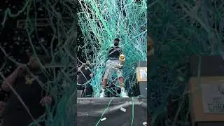 EPIC Slo-Mo Of Giannis Confetti Shower! 🏆🎊 | #Shorts