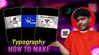 How To Make Typography Reels | Step By Step Full Course ||