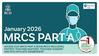 Applications now open - MRCS Part A January 2026