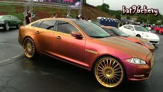 OUTRAGEOUS Pink/Gold Jaguar XJL on 26