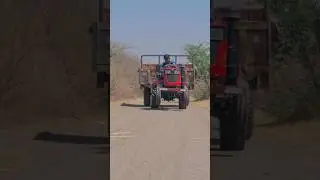 Mahindra mini tractor 16ft full trolly power #shorts