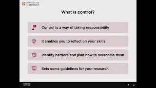 Career Essentials: The Four Cs of Career Adaptability - Control