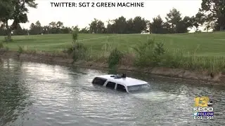 Golfers help driver who crashed SUV into water-filled ditch near Pueblo City Park