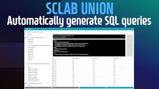 SCLAB UNION allows non-experts to easily create SQL queries without knowledge