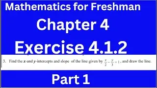 Mathematics for Freshman Course Chapter 4 Part 1 Exercise 4.1.2 [Equation of Lines,Parallel Lines}