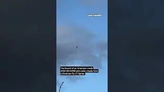 Cool Video Of A UAF SU-27 Launching An American-Made AGM 88 HARM Anti-Radar Missile. #shorts