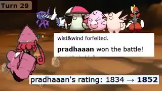 CRUSH ( 6-0) HIGH LADDER OU STALL NOOBS ON POKEMON SHOWDOWN.