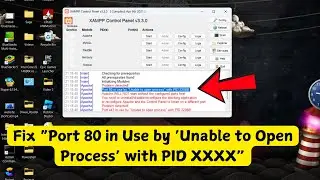 Fix Issue :Port 80 in use by ‘Unable to Open Process’ with PID XXXX