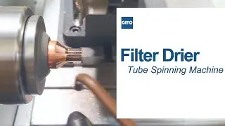 Air Conditioning Copper Filter Drier Tube Spinning Machine