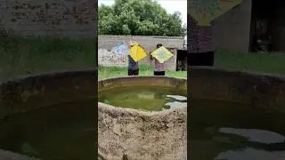 water test me do plastic kite bach gye par super paper kite nahi bach paya 🪁#shorts