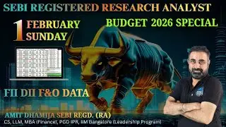 FII DII F&O DATA  Nifty BankNifty Sensex Prediction Tomorrow Sunday 1 February 26