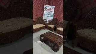 Solid teak wood carving sofa set #like #subscribe #support #india #handmade #maharaja #furniture