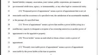 READING THE POWER OF APPOINTMENT ACT 1851 part 1