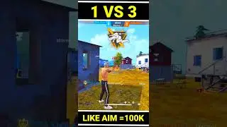 Clash Squad  ( 1 vs 3 ) || only Headshot clutch #shortfeed #shorts