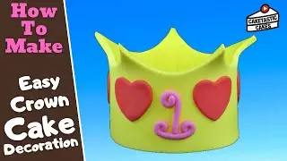 Basic Easy PRINCESS / PRINCE CROWN Cake Decorating Tutorial How to Make 1st BIRTHDAY Cake Decoration