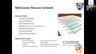 Student Webinar 6/14/17 - Preparing Your Mid-Career Resume