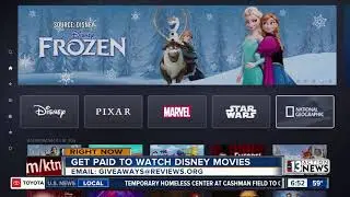Get paid to watch Disney movies