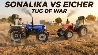 Sonalika vs Eicher 😱 | Tug of War Tractor Fight 🚜🔥 