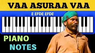 Asuran Bgm Piano Notes | EASY Piano Cover | Dhanush | GV Prakash | Piano Tutorial | Asuran