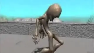 NUT VENDOR GREEN ALIEN DANCING THING