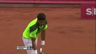Cuevas shows his backhand