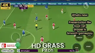 Switch attribdb Pitch grass & PS5 cursor presentation on Fifa 16 mobile mod easports fc 24.