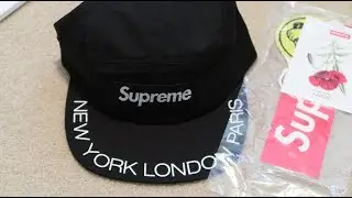 Распаковка кепки с козырьком и принтом в виде кепки Supreme SS18, неделя 3