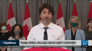 Trudeau repeats apology over WE Charity controversy