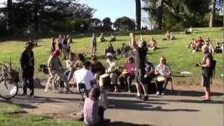 Hippie hill drum circle