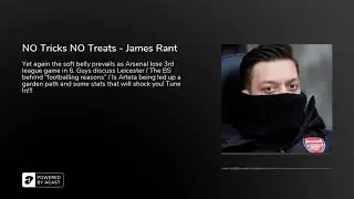 NO Tricks NO Treats - James Rant