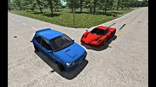 High Speed Slow Motion Crashes #1 - BeamNG Drive