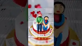 Best Couple Cake 👩🏻&zwj;❤️&zwj;👨🏻 #couple #love #cakedesign