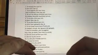 101 Comparatif et superlatif en néerlandais: En temps réel avec MsA (5) exercices