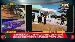 Asalto tipo comando a sucursal bancaria  en Itap&uacute;a
