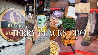 Terry Blacks BBQ in Austin, Texas | BEST Brisket in Town | Food Review #LalahEats