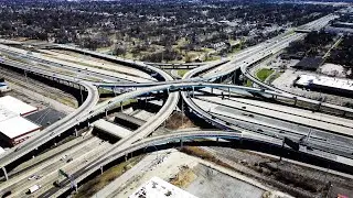 Environments: Edward Jeffries Freeway Interchange: Drone Footage (Detroit, Michigan)
